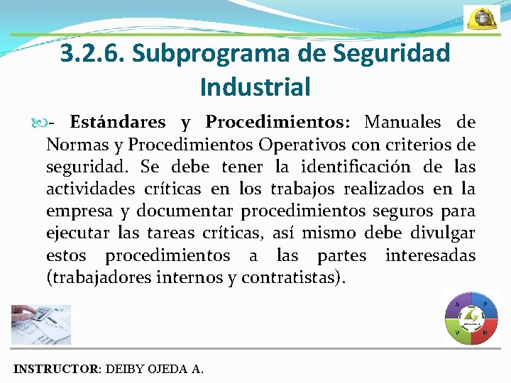 3. 2. 6. Subprograma de Seguridad Industrial - Estándares y Procedimientos: Manuales de Normas