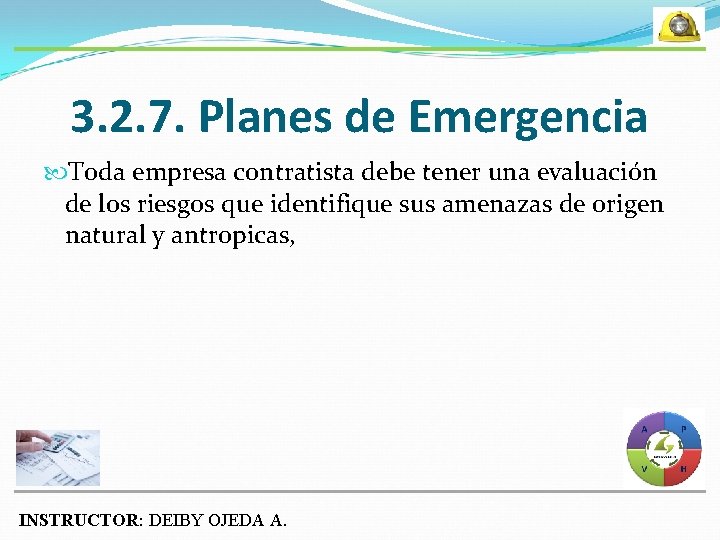 3. 2. 7. Planes de Emergencia Toda empresa contratista debe tener una evaluación de