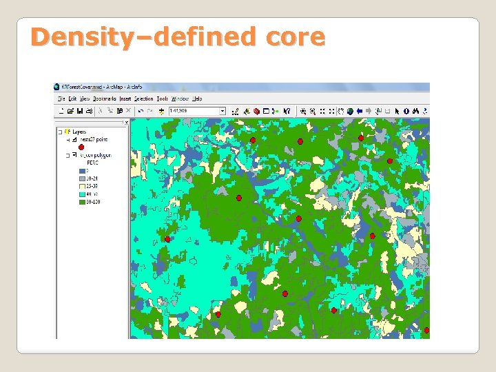 Density–defined core 