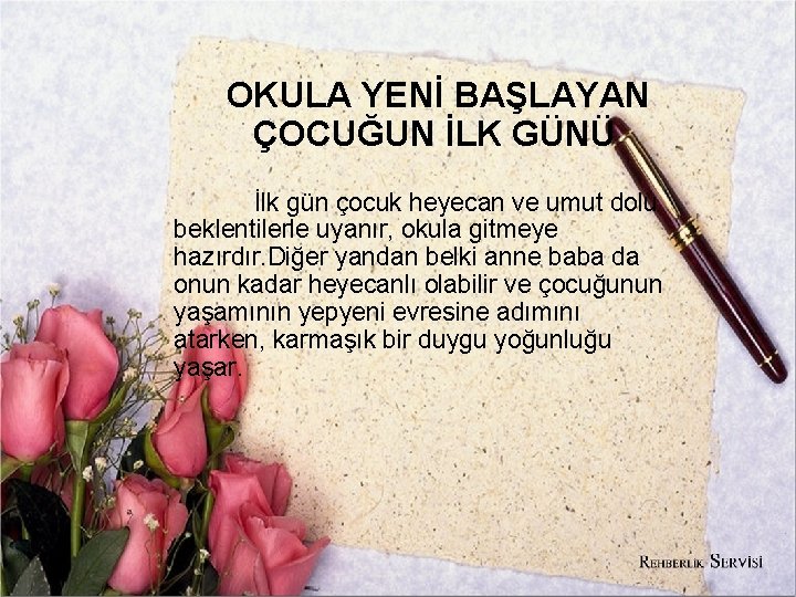 OKULDA İLK GÜN OKULA YENİ BAŞLAYAN ÇOCUĞUN İLK GÜNÜ İlk gün çocuk heyecan ve