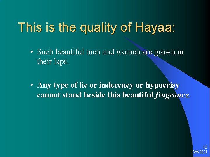 This is the quality of Hayaa: • Such beautiful men and women are grown