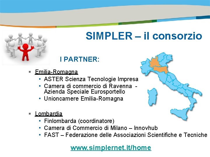Title of the presentation | Date |0 SIMPLER – il consorzio I PARTNER: §