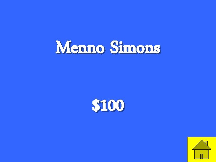 Menno Simons $100 13 