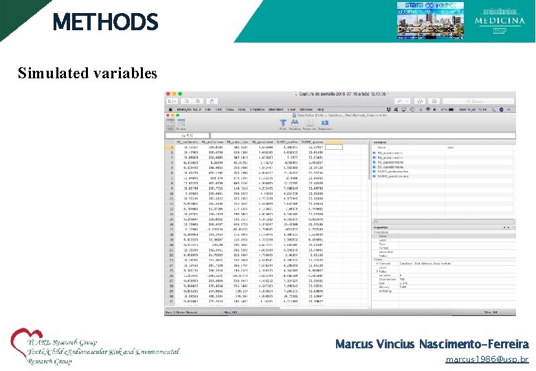 METHODS Simulated variables Marcus Vincius Nascimento-Ferreira marcus 1986@usp. br 
