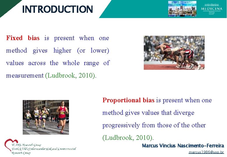 INTRODUCTION Fixed bias is present when one method gives higher (or lower) values across