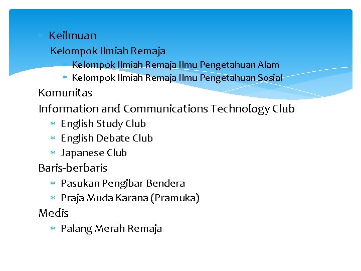  Keilmuan Kelompok Ilmiah Remaja Ilmu Pengetahuan Alam Kelompok Ilmiah Remaja Ilmu Pengetahuan Sosial