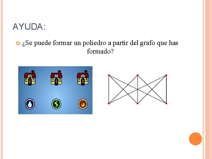 AYUDA: ¿Se puede formar un poliedro a partir del grafo que has formado? 