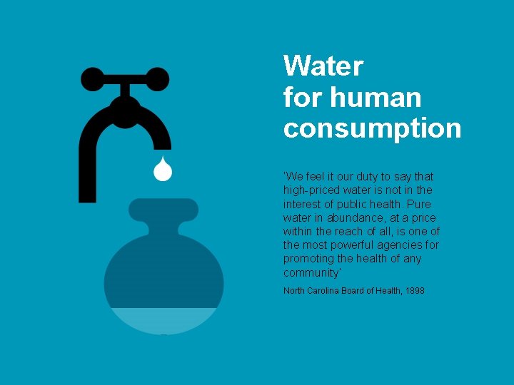 Water for human consumption ‘We feel it our duty to say that high-priced water