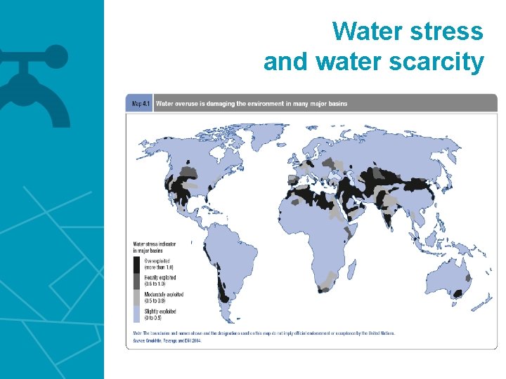 Water stress and water scarcity 