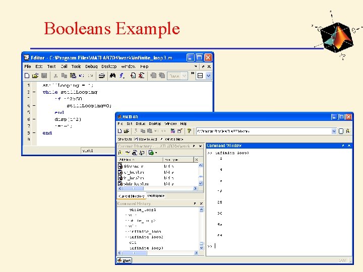 Booleans Example 