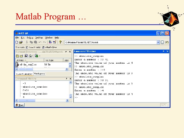 Matlab Program … 