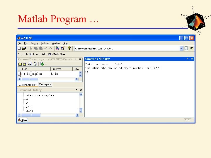 Matlab Program … 