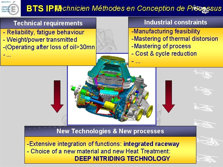 : Technicien Méthodes en Conception de Processus BTS IPM Technical requirements - Reliability, fatigue