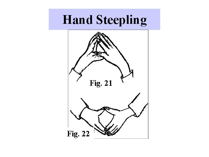 Hand Steepling Fig. 21 Fig. 22 
