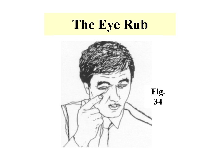 The Eye Rub Fig. 34 