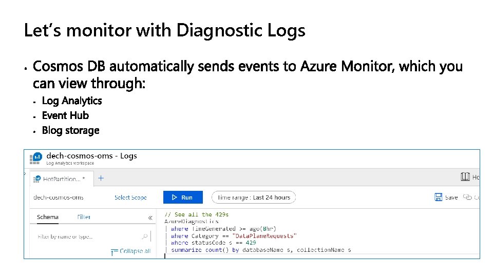 Let’s monitor with Diagnostic Logs 