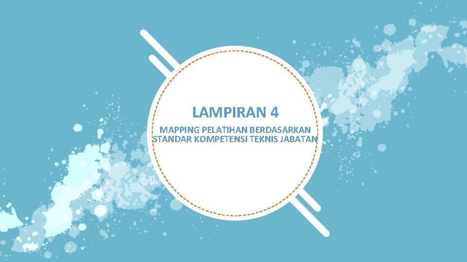 LAMPIRAN 4 MAPPING PELATIHAN BERDASARKAN STANDAR KOMPETENSI TEKNIS JABATAN 