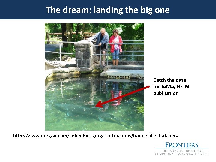 The dream: landing the big one Catch the data for JAMA, NEJM publication http: