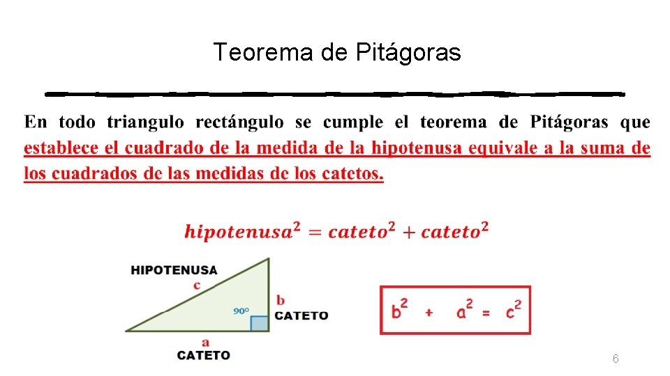 Teorema de Pitágoras • 6 