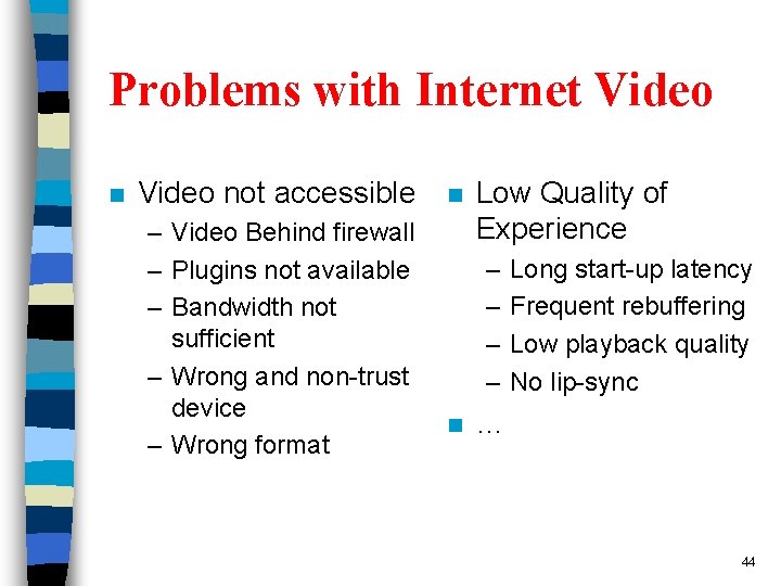 Problems with Internet Video not accessible – Video Behind firewall – Plugins not available