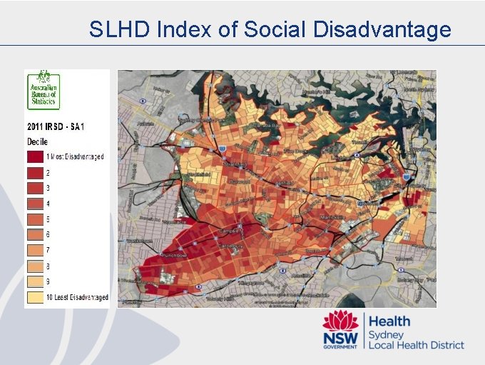 SLHD Index of Social Disadvantage 