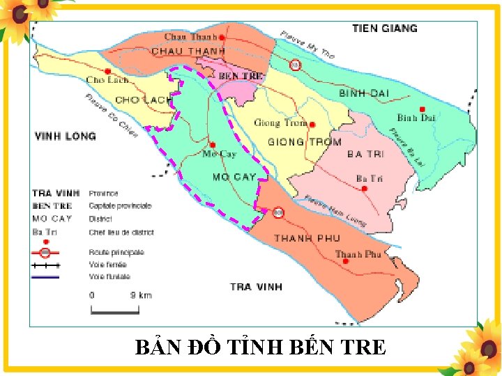 BẢN ĐỒ TỈNH BẾN TRE 