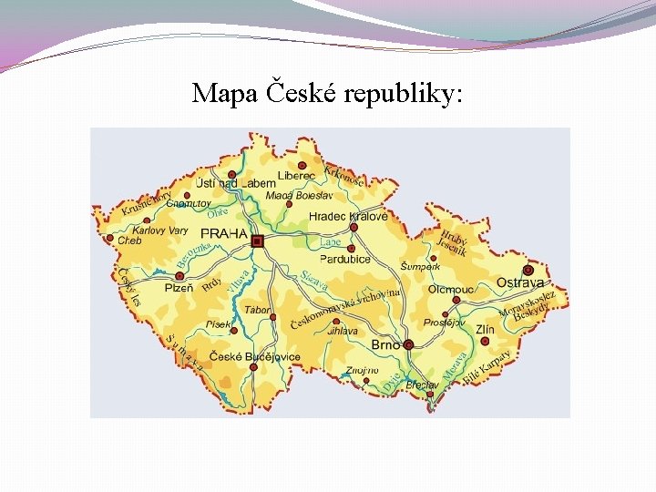 Mapa České republiky: 