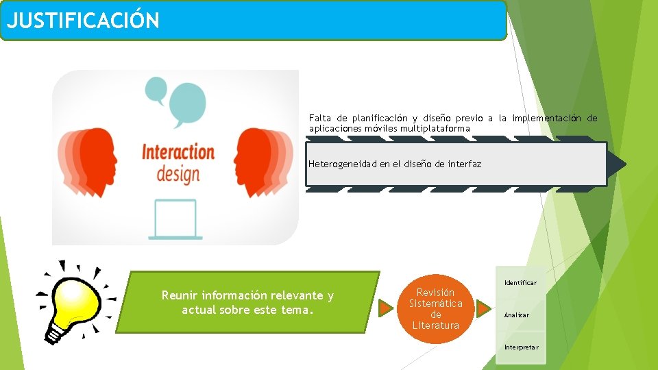 JUSTIFICACIÓN Falta de planificación y diseño previo a la implementación de aplicaciones móviles multiplataforma