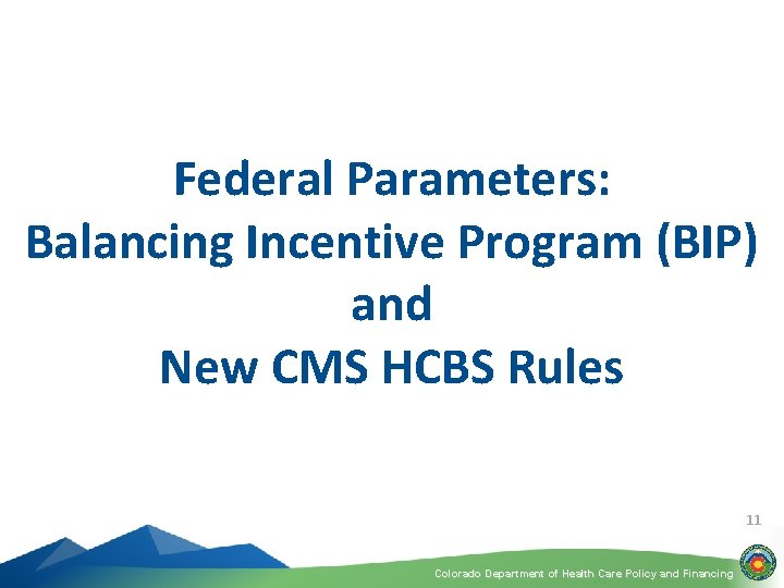Colorado Assessment Tool Project HCBS Conference Presentation September