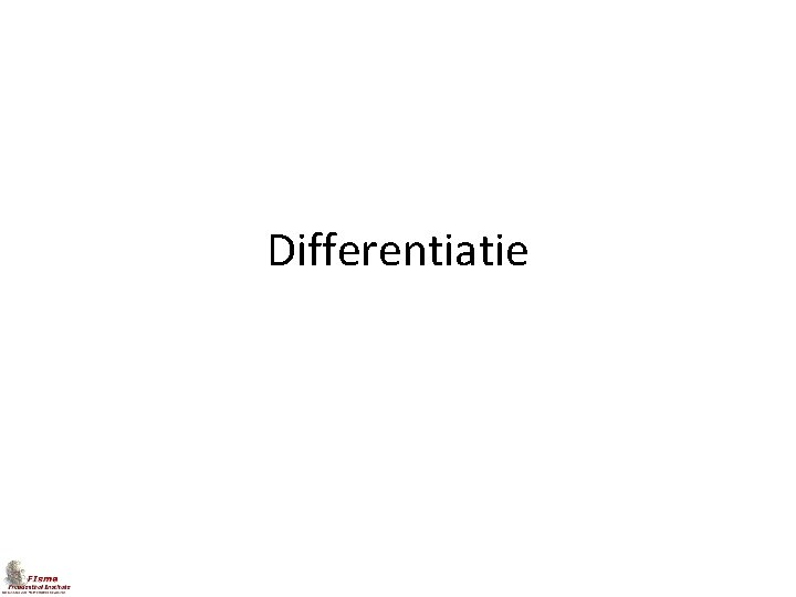 Differentiatie 