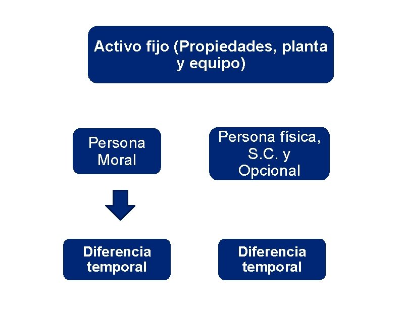Activo fijo (Propiedades, planta y equipo) Persona Moral Persona física, S. C. y Opcional