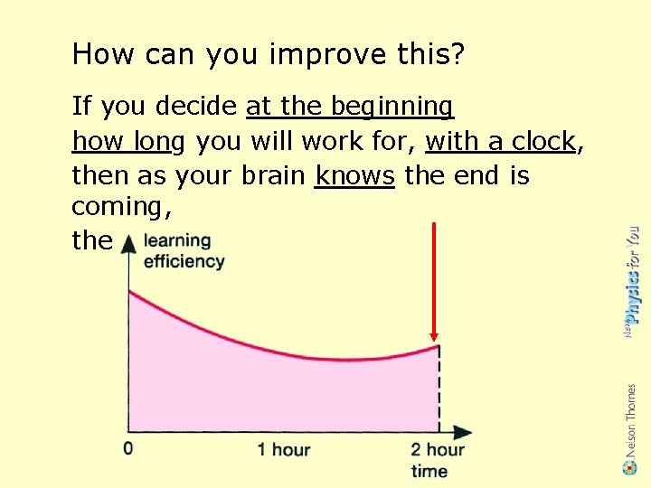 How can you improve this? If you decide at the beginning how long you