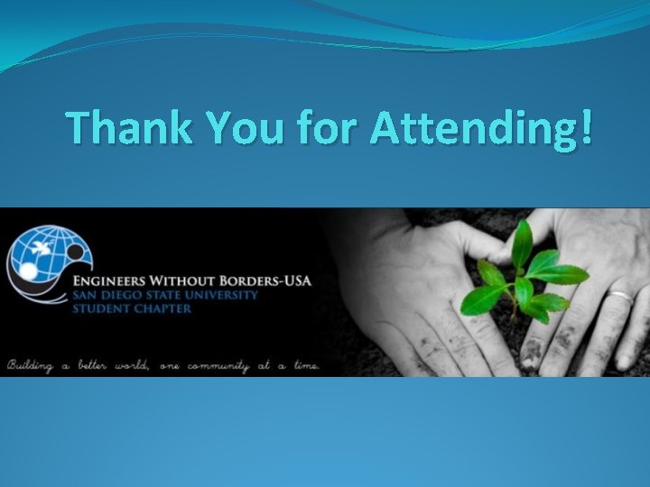 Thank You for Attending! 