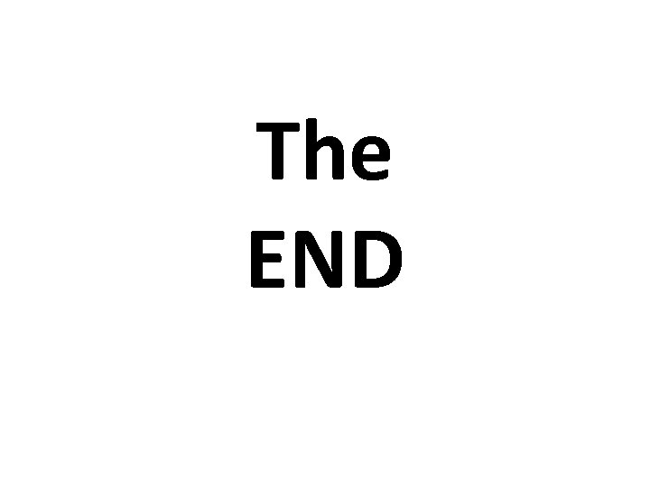 The END 