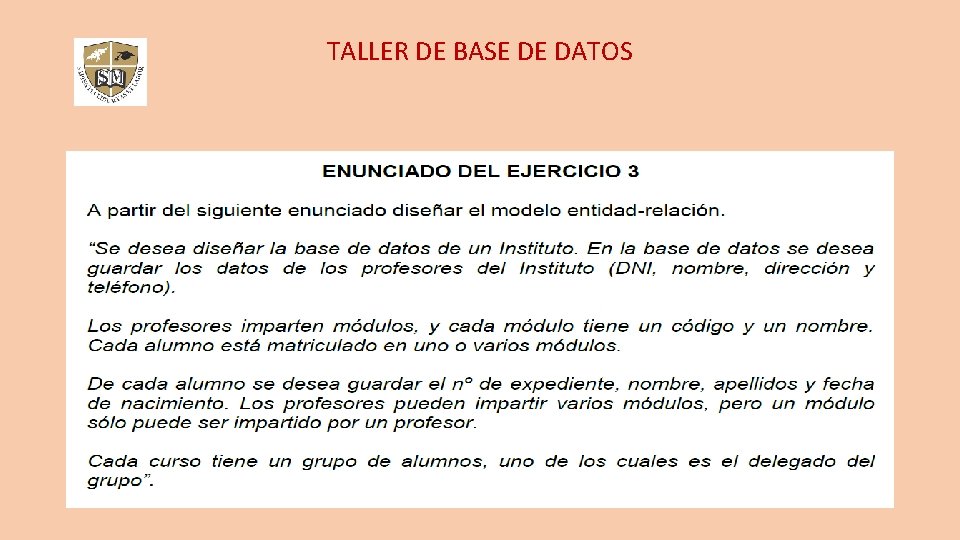 TALLER DE BASE DE DATOS 