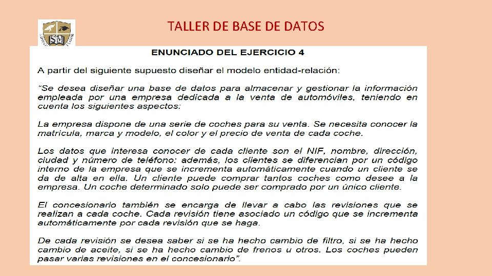 TALLER DE BASE DE DATOS 