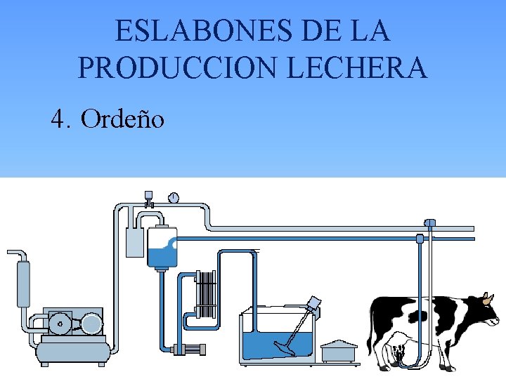 ESLABONES DE LA PRODUCCION LECHERA 4. Ordeño 