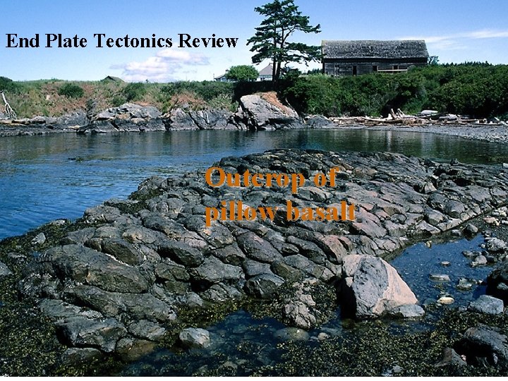 End Plate Tectonics Review Outcrop of pillow basalt 