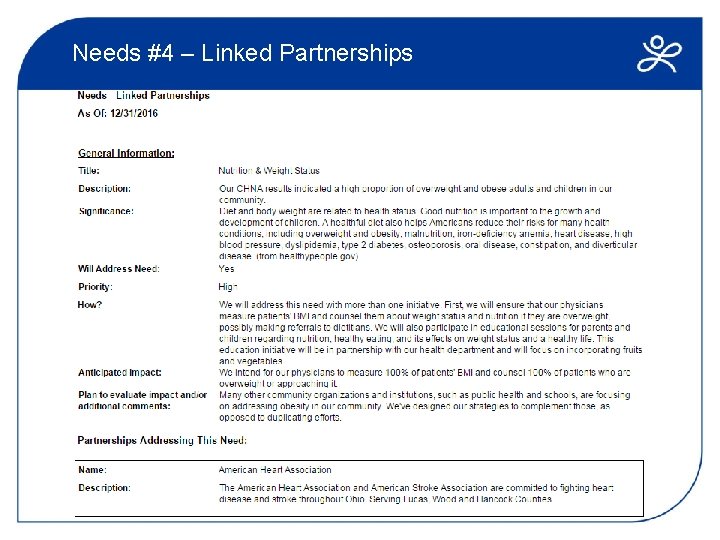 Needs #4 – Linked Partnerships 