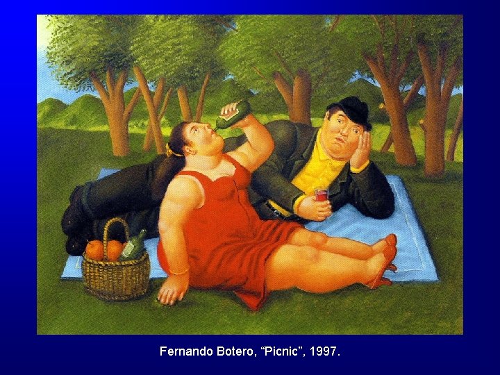 Fernando Botero, “Picnic”, 1997. 