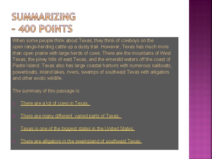When some people think about Texas, they think of cowboys on the open range-herding