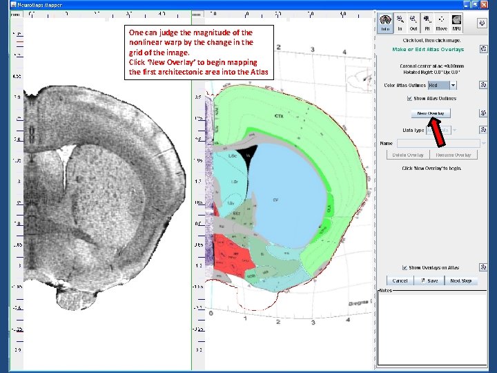 One can judge the magnitude of the nonlinear warp by the change in the