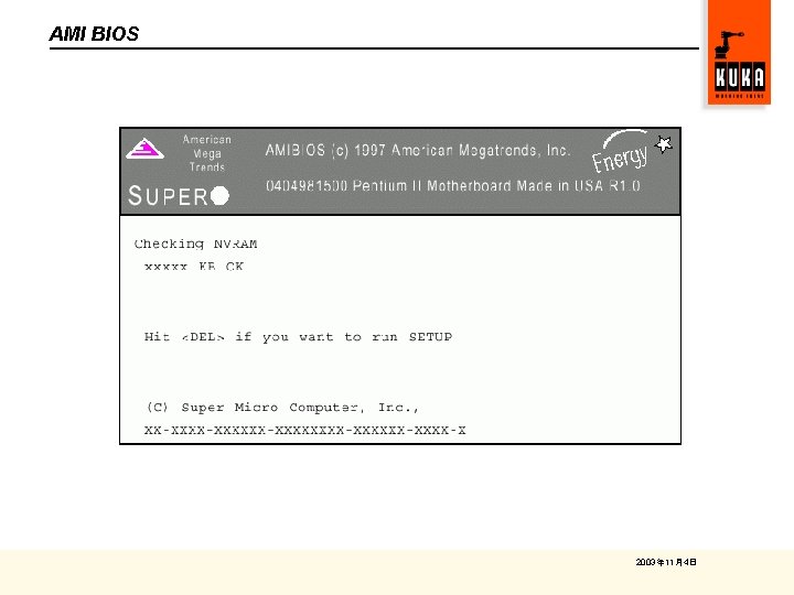 AMI BIOS 2003年 11月4日 