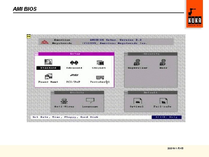 AMI BIOS 2003年 11月4日 