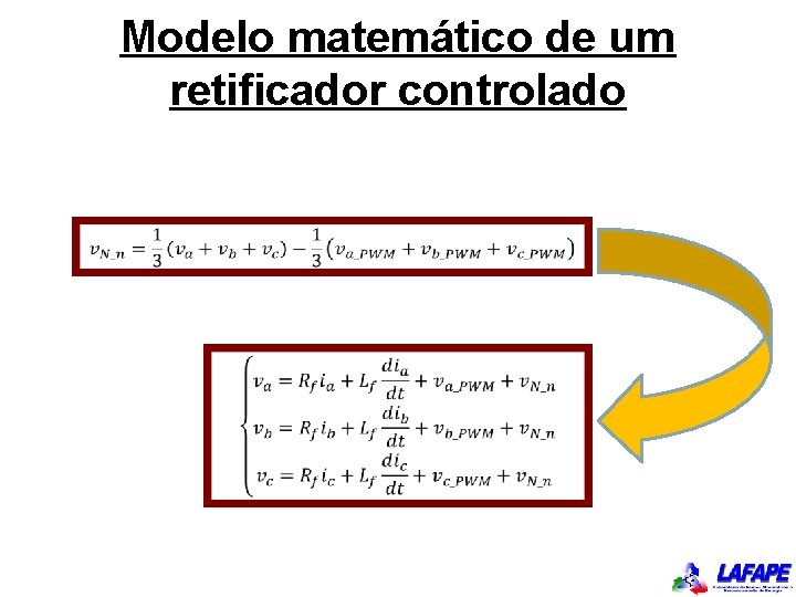 Modelo matemático de um retificador controlado 