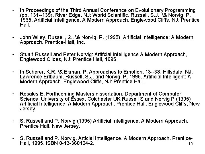  • In Proceedings of the Third Annual Conference on Evolutionary Programming (pp. 131