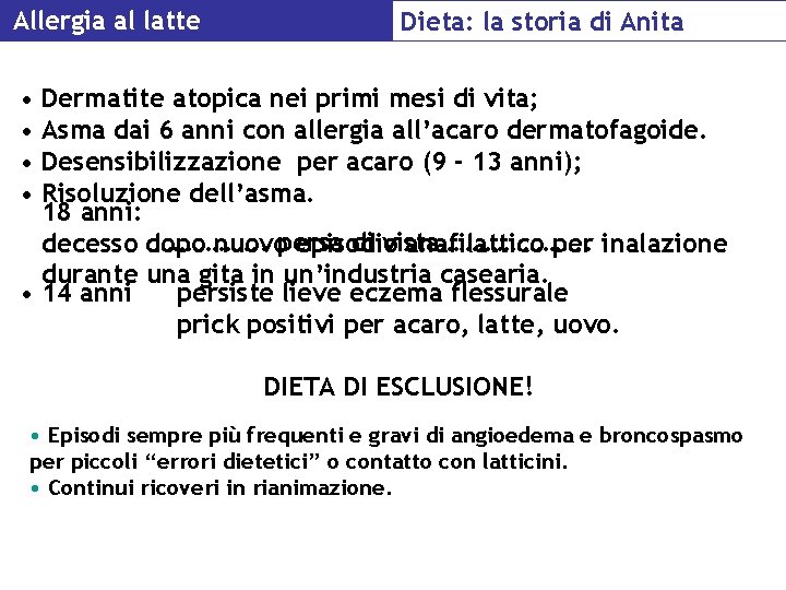 Allergia al latte Dieta: la storia di Anita • Dermatite atopica nei primi mesi