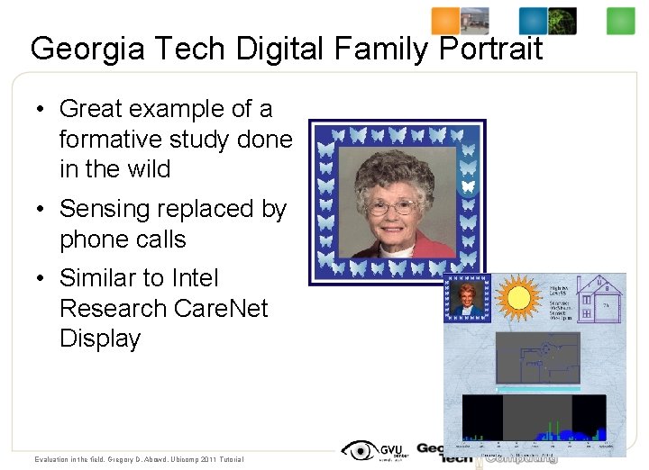 Georgia Tech Digital Family Portrait • Great example of a formative study done in