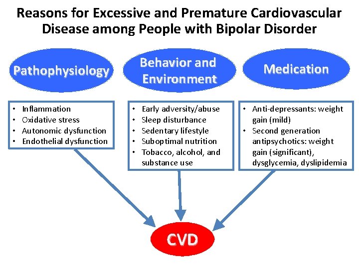 Reasons for Excessive and Premature Cardiovascular Disease among People with Bipolar Disorder Behavior and