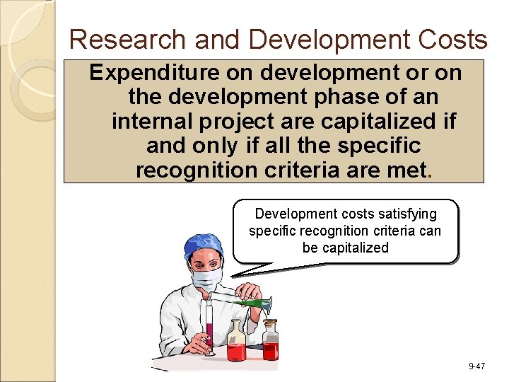 Research and Development Costs Expenditure on development or on the development phase of an